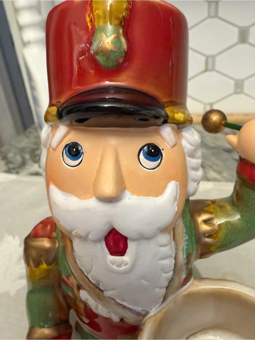 Yankee Candle Festive Nutcracker Drummer Figurine - Red, Green & Gold